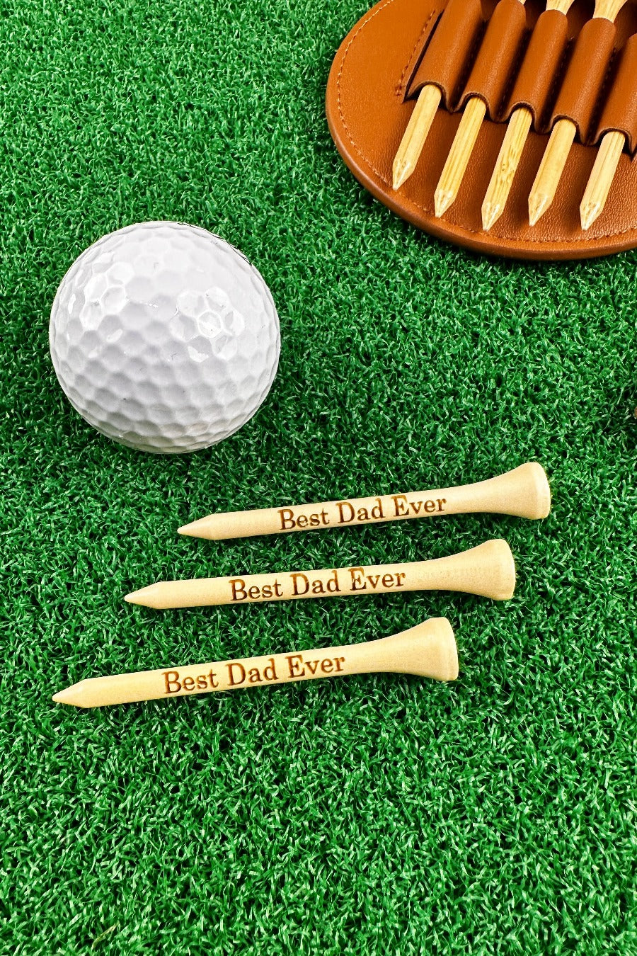 Personalized Golf Tees Gift Father Engraved Golf Tee For Mother Day Gift Custom wooden Golf Tees For Dad Anniversary Gift Retirements Par