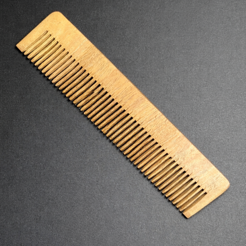 Personalized Neem Wood Comb for Men Hair