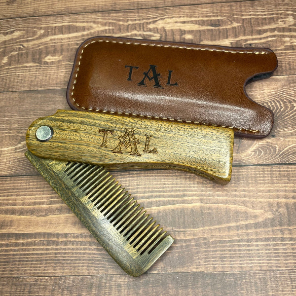 engraved beard comb, Custom wooden comb, Valentines day gift, groomsman gift, anniversary or birthday gift, mens gift, Gift for husband