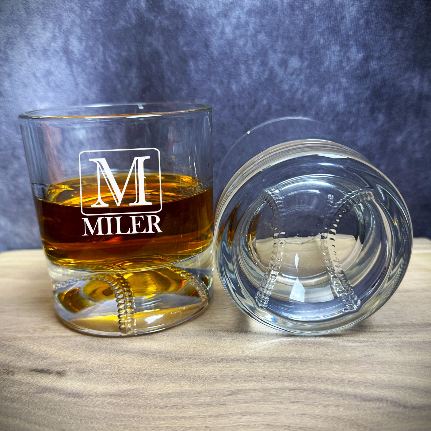 Etched Whiskey Glass - Engraved Rocks Glass, Whiskey Lover Gift, Custom Whiskey Glass Gift baseball fan for Him 