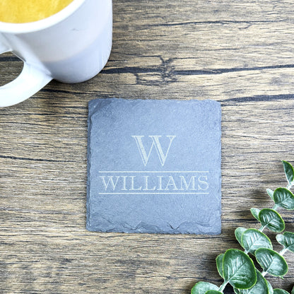 Custom Engraved Slate Coasters Personalized Gifts for Him Coaster Set  Housewarming Gifts Wedding Gifts Father Christmas Gifts Birthday Lux