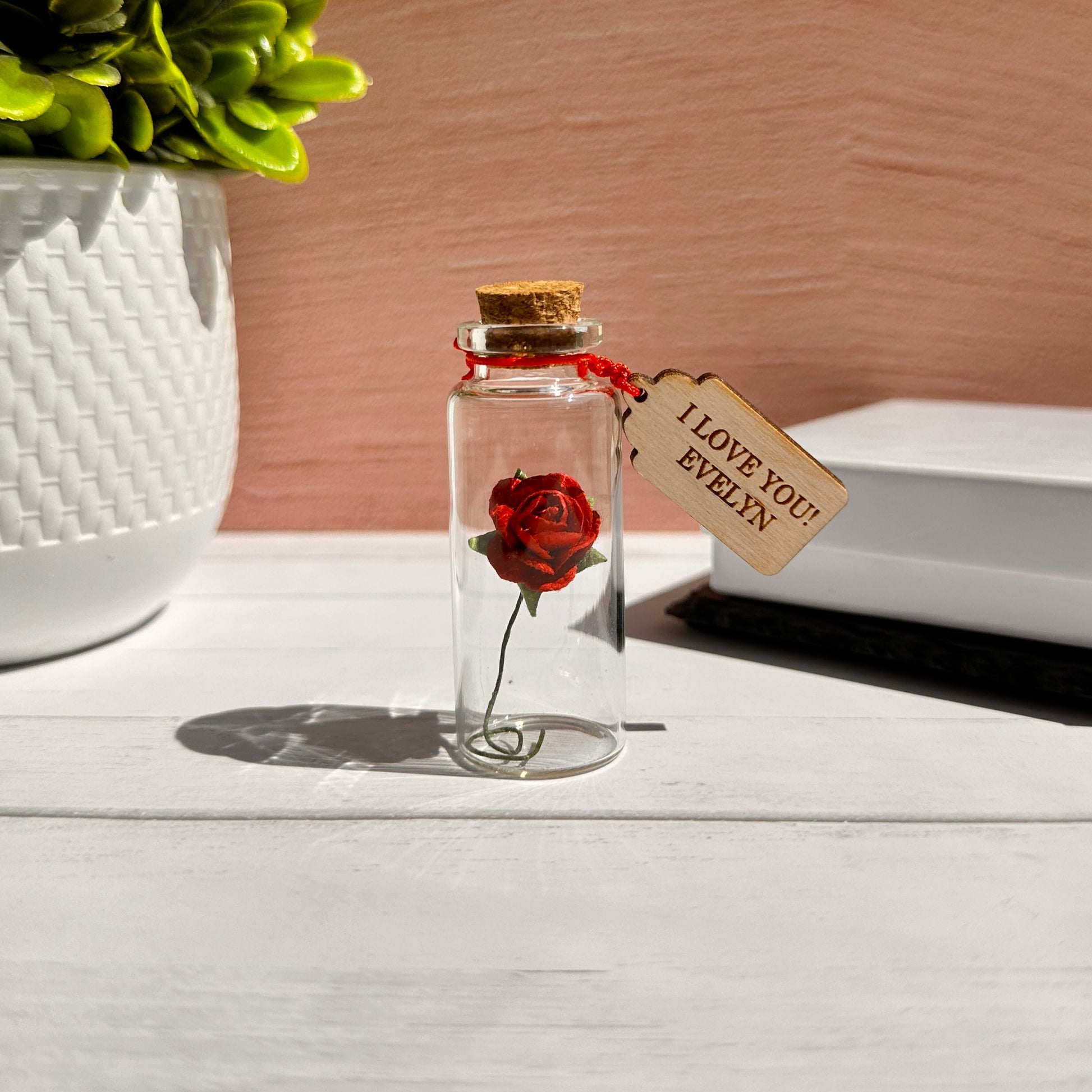 Personalized Anniversary Gift For Him Message Bottle Valentines Boyfriend Gift Custom Anniversary Gift For Husband love Token Friend Gift