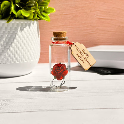Valentines Day Gift For him her wife husband Gift For Grandma Birthday Gift For Friend Rose In A Bottle Thank You Gift For Girlfriend for nan Gift For Her 