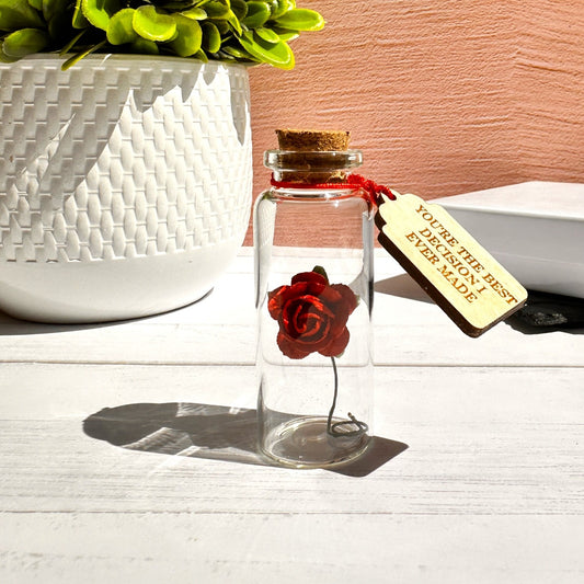 Personalized Anniversary Gift For Him Message Bottle Valentines Boyfriend Gift Custom Anniversary Gift For Husband love Token Friend Gift