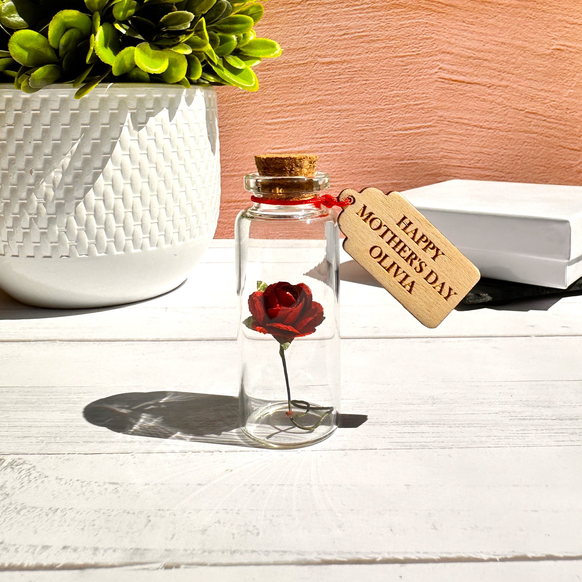 Mothers Day Gift For Mum Gift For Grandma Birthday Gift For Friend Flower In A Bottle Thank You Gift For Girlfriend for nan Gift For Her
