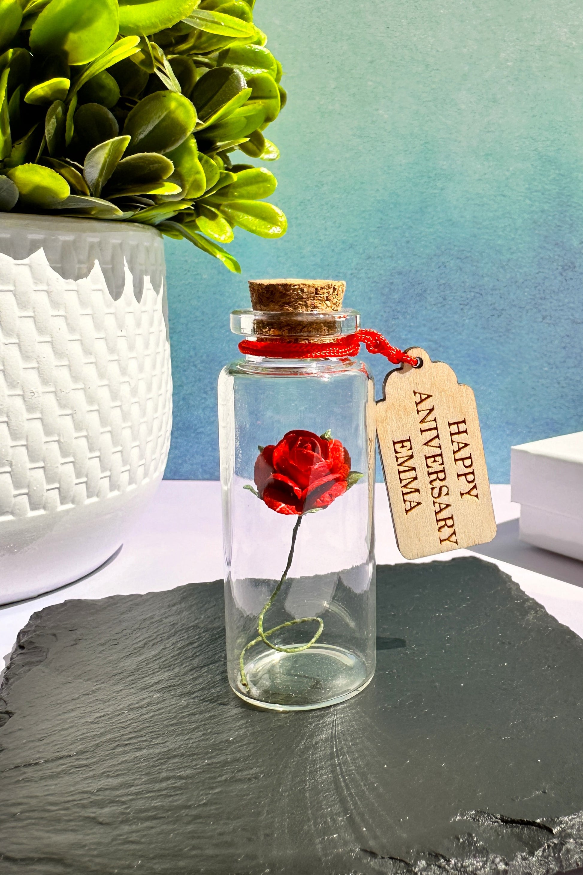 Personalized Anniversary Gift For Him Message Bottle Valentines Boyfriend Gift Custom Anniversary Gift For Husband love Token Friend Gift