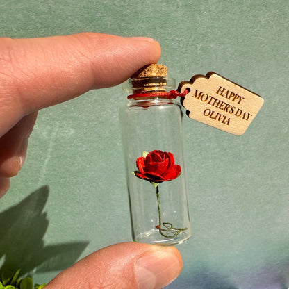 Mothers Day Gift For Mum Gift For Grandma Birthday Gift For Friend Flower In A Bottle Thank You Gift For Girlfriend for nan Gift For Her