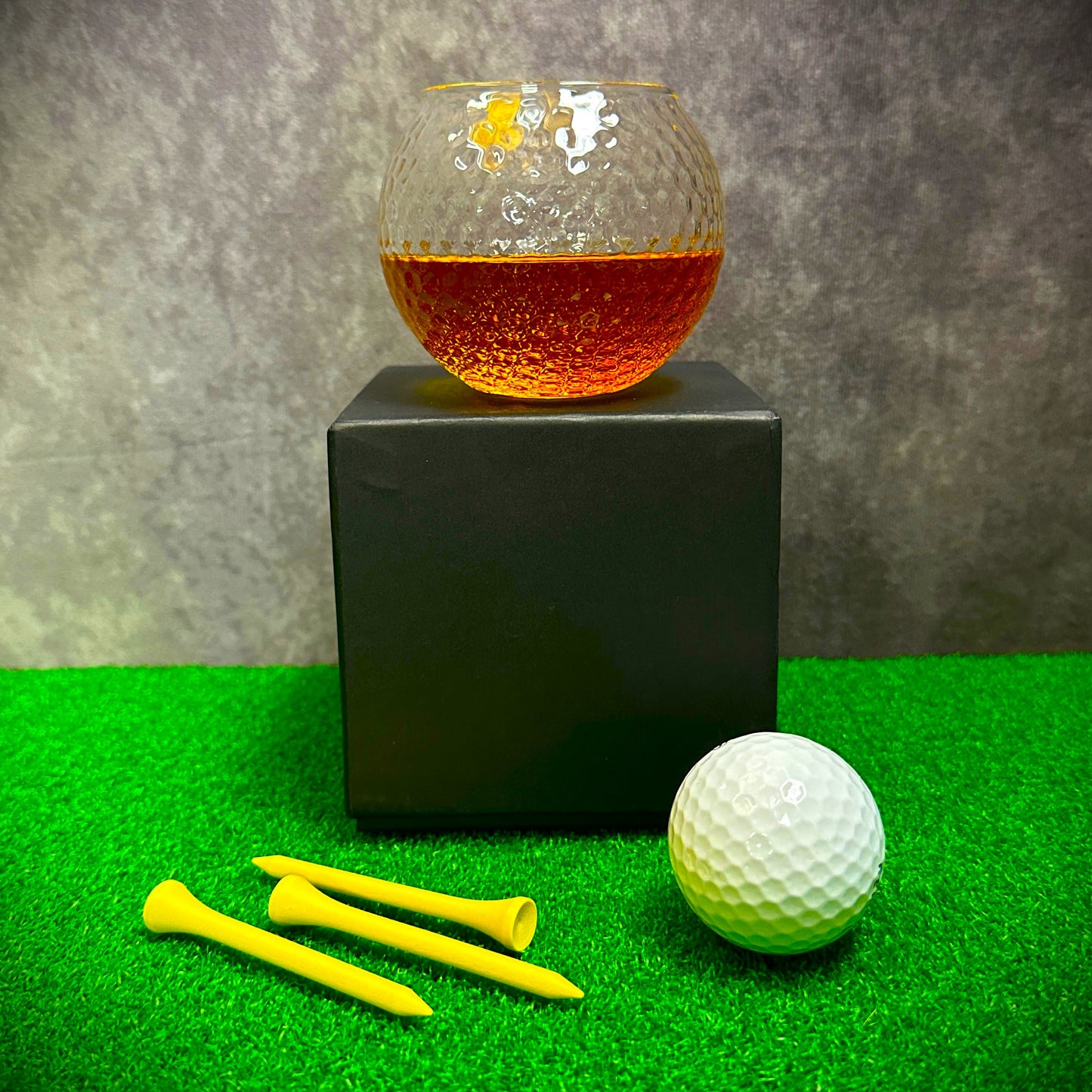 Personalized Golf Ball Shape Whiskey Glass Gift Set