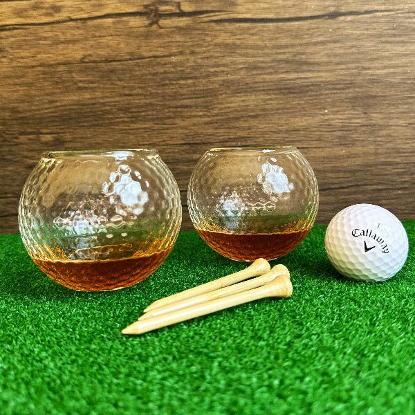 Personalized Golf Whiskey Glass Engraved Golf Rocks Glass with Initials Gift for Golfer Golf Outings Groomsmen Set Monogram Father Day Gift