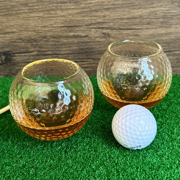 Personalized Golf Ball Style Whiskey Glass Set