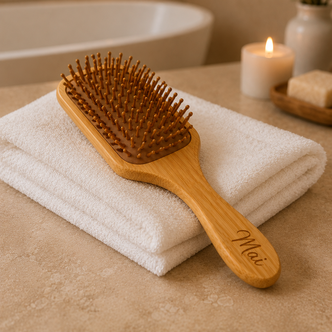 Personalized Bamboo Hair Brush Wood Paddle Hair Brush Mother Day Gift Grandma gift Girl Bridesmaid Gift Mom Natural Gift Hairbrush Kid gift