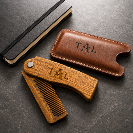 engraved beard comb, Custom wooden comb, Valentines day gift, groomsman gift, anniversary or birthday gift, mens gift, Gift for husband