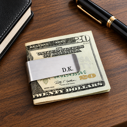 Personalized Money Clip Husband Gift Groomsmen Anniversary Gift Dad Money Clip Husband Custom Engraved Money Clip Grandpa Present Birthday
