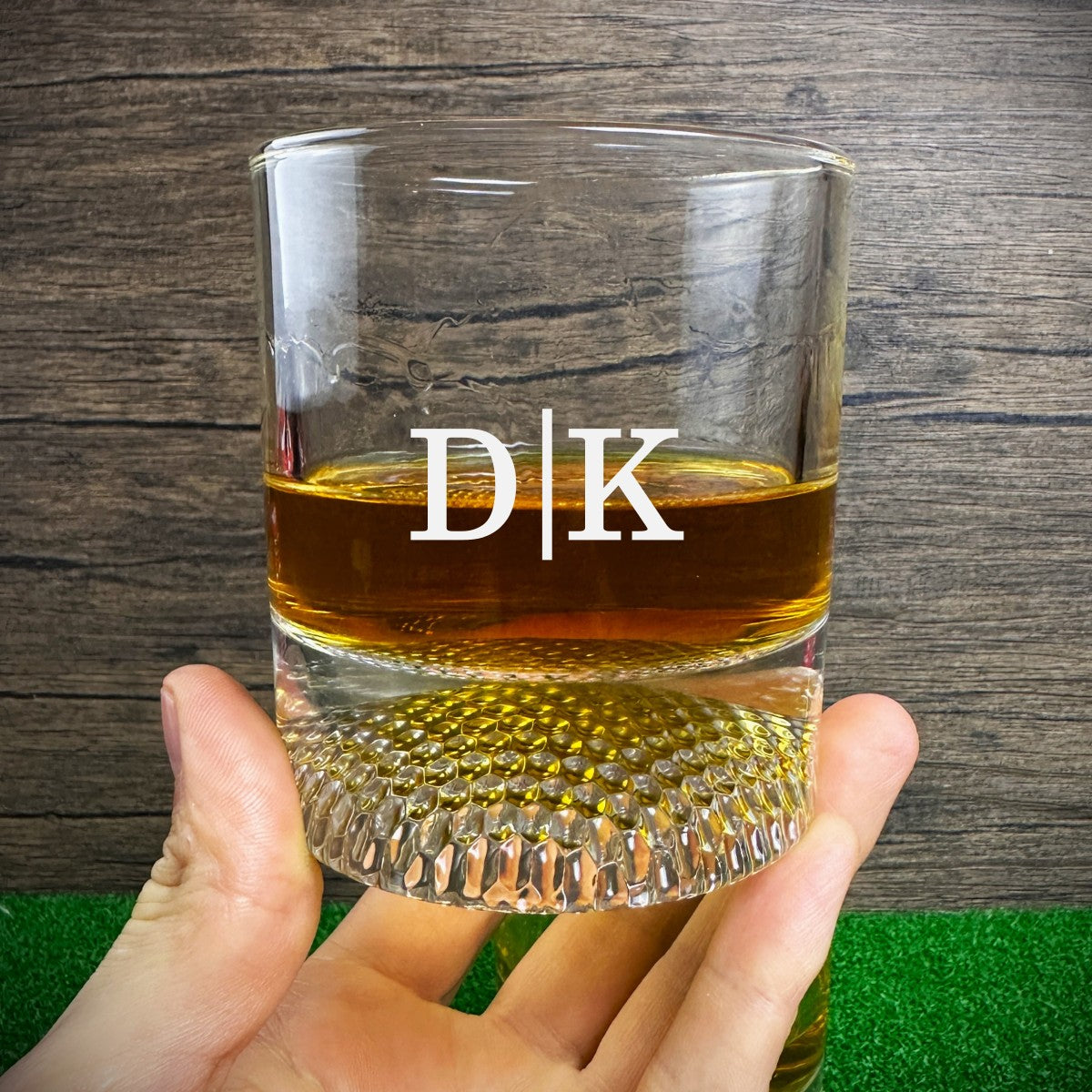 Personalized Golf Ball Whiskey Glass Rock Glass custom Bourbon Glass Groomsmen Gift or engraved Golf Gift Whiskey Glasses Golf Gifts for men Christmas gift The Lighthouse Goods