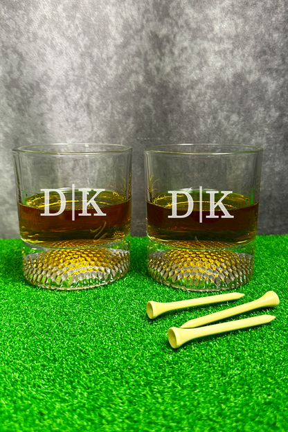 Golf Ball Whiskey Glasses gift Set - Golf Ball Set for Whiskey Lovers, Father's Day Gift, Birthday Gift, Christmas Gift, Bachelor Party Gift