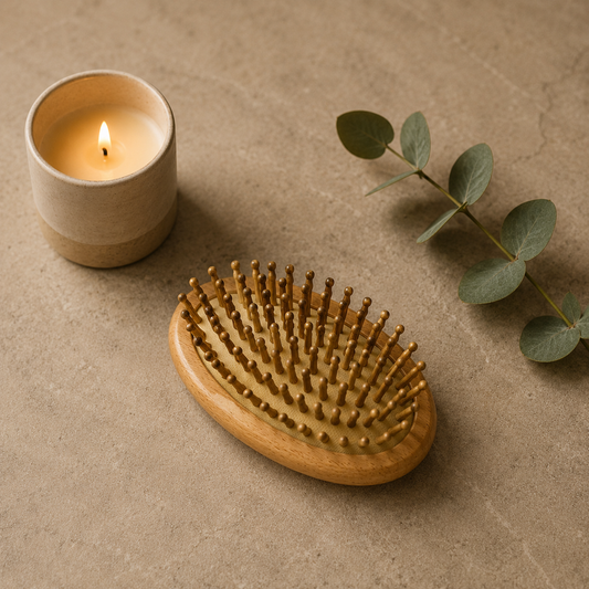 Personalized Wooden Travel Hairbrush scalp massage Brush Gift for Women Hairbrush Organic Wood Hairbrush hair care