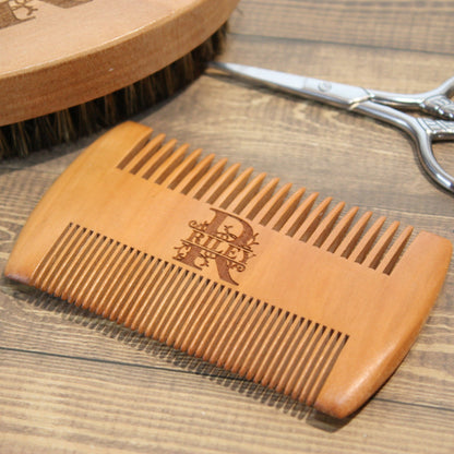 Personalized Beard Brush Gift engraved name monogram initials Fathers Day Gift The Men The Legend brush dad gif  Grooming Beard Brush Set Groomsmen Gift Engraved Husband Anniversary Men Gift Wooden Brush sandalwood comb men comb gift monogram initials 