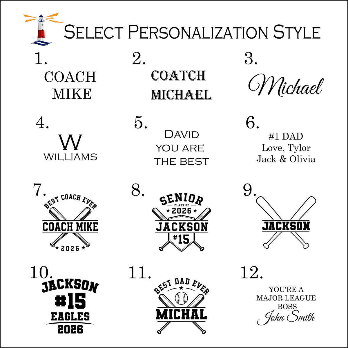 Personalized Baseball Coach Gift – Custom Baseball & Bat Stand