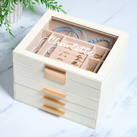 personalized jewelry box with custom name engraving luxury gift for her
custom jewelry box with name on lid elegant jewelry organizer for women The Lighthouse goods