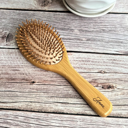 Personalized Bamboo Hair Brush Wood Paddle Hair Brush Mother Day Gift Grandma gift Girl Bridesmaid Gift Mom Natural Gift Hairbrush Kid gift