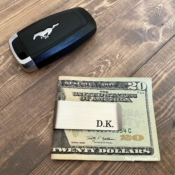 Custom Engraved Streamline Money Clip