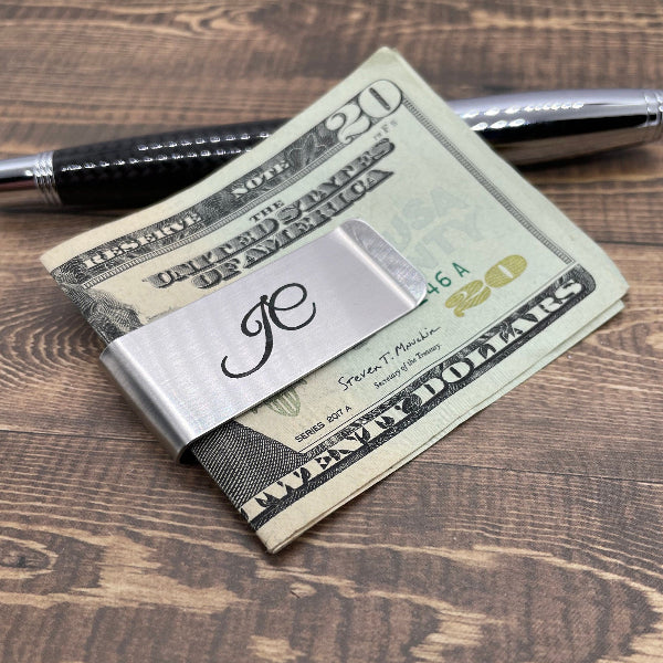 Husband Gift Custom Money Clip Personalized Groomsmen Gift Wedding Party Father Day Engraved Initials Best Man Groomsmen Gift Dad Custom