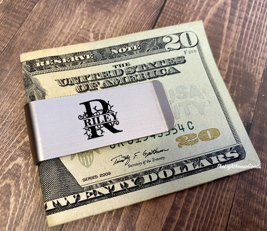 Husband Gift Custom Money Clip Personalized Groomsmen Gift Wedding Party Father Day Engraved Initials Best Man Groomsmen Gift Dad Custom
