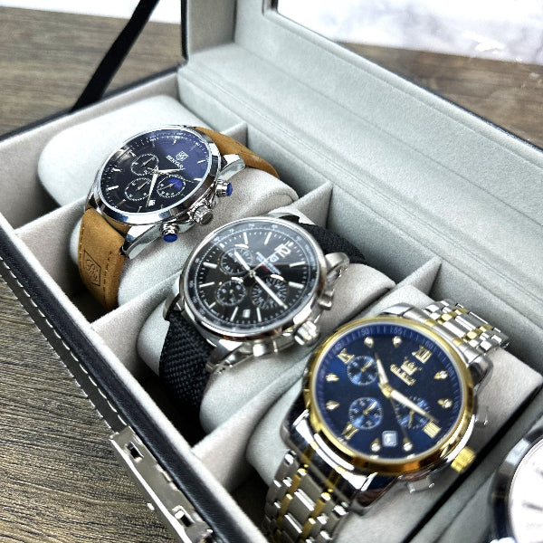 Personalized Leather Watch Box Watch Storage Watch Organizer Double Layer Watch Case Gifts for him Fathers Day Gift Gift for Best Man Gift