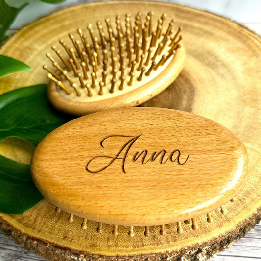 Personalized Massage Brush Scalp Massager for Hair Growth Hairbrush Scalp Care Brush Gift for Women Hairbrush Christmas Natural Custom Gift