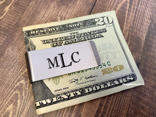 Personalized Money Clip Husband Gift Groomsmen Anniversary Gift Dad Money Clip Husband Custom Engraved Money Clip Grandpa Present Birthday