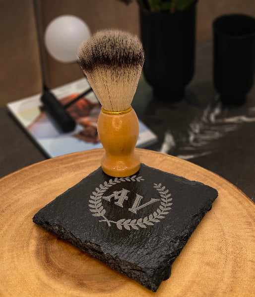 Personalized Shaving Brush Set Bowl Beard Mustache Custom Engraved Travel Groomsmen Gifts for Him Dad Boyfriend Gift for Men Son Grandpa