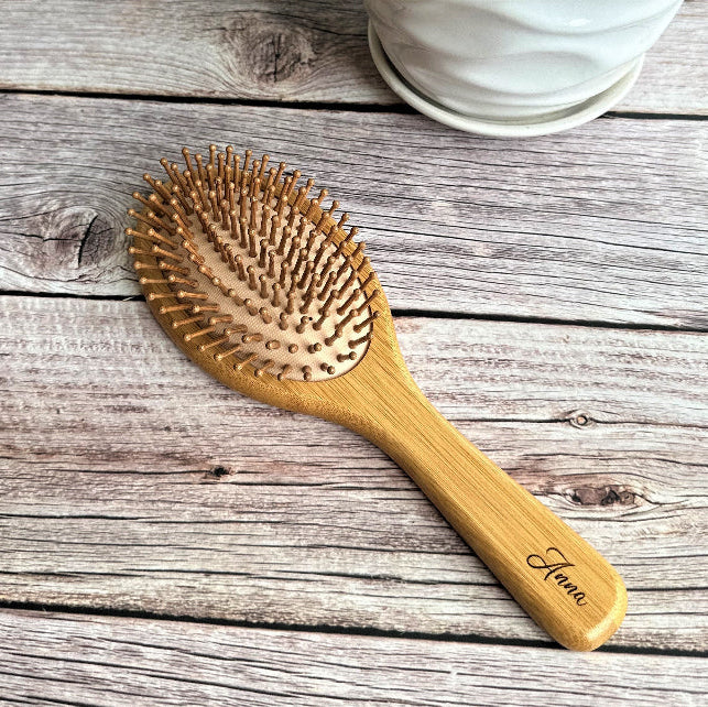 custom Oval Bamboo Hairbrush