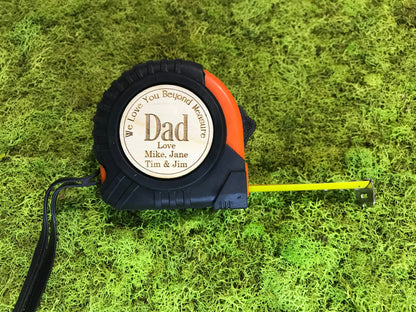 Father's Day Gift Personalized Tape Measure Gift Dad Handyman gift Woodworking Grandparents Gift Personalized Contractor Dad Gift Daddy DIY
