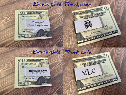 Personalized Money Clip For Husband Anniversary Gift