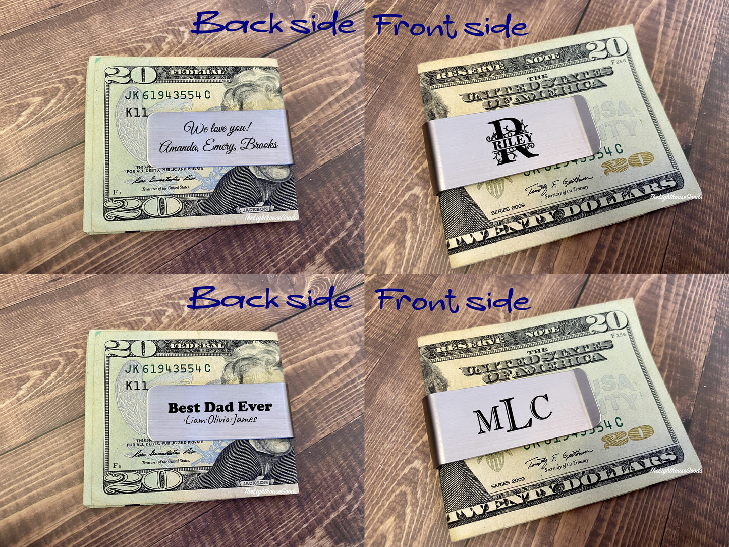 Personalized Money Clip Father Day Gift
