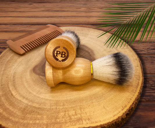 Men's Personalized Shaving Brush Kit