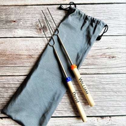 Custom Marshmallow Roasting Telescoping Sticks For Camping
