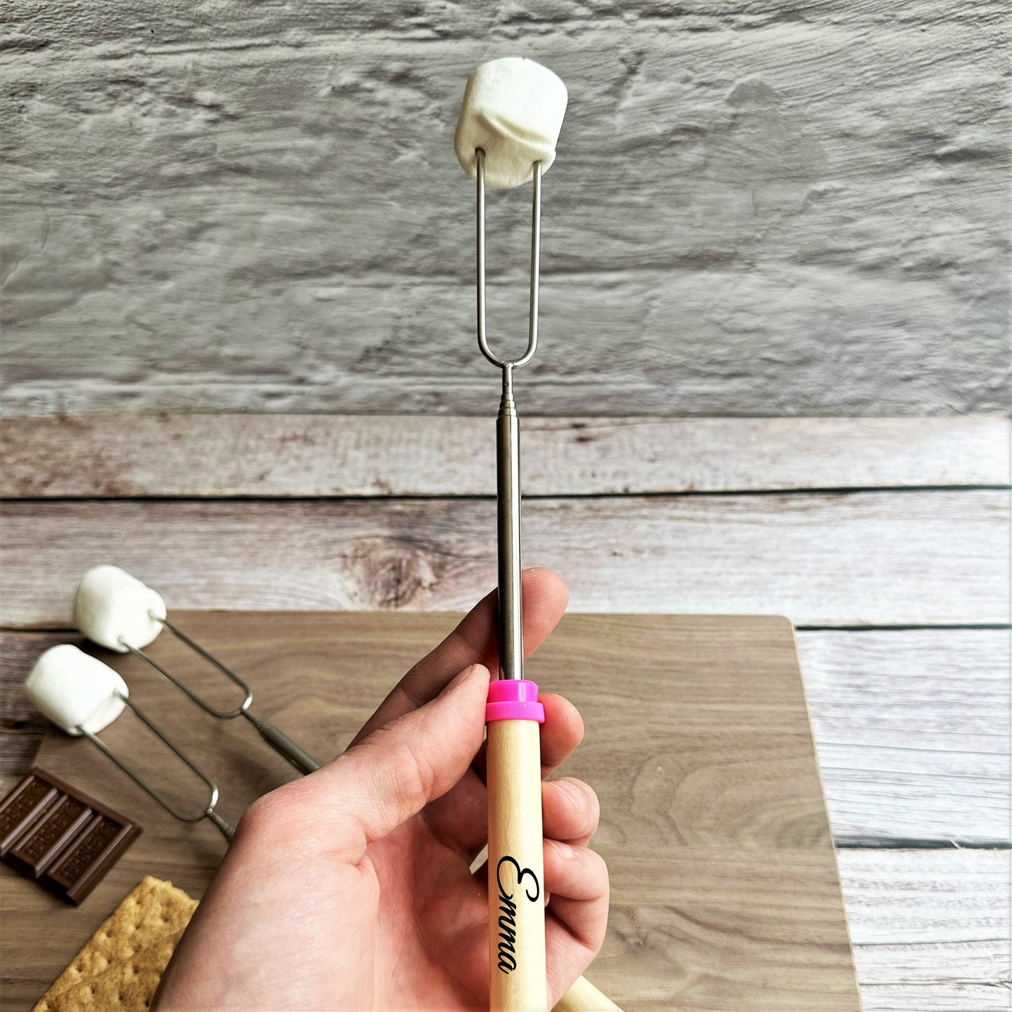 Custom Marshmallow Roasting Telescoping Sticks For Camping
